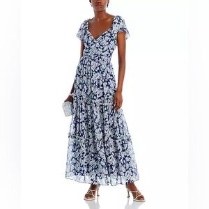 NWT AQUA BRAND (Bloomingdale’s) multi-tiered maxi dress Sz M